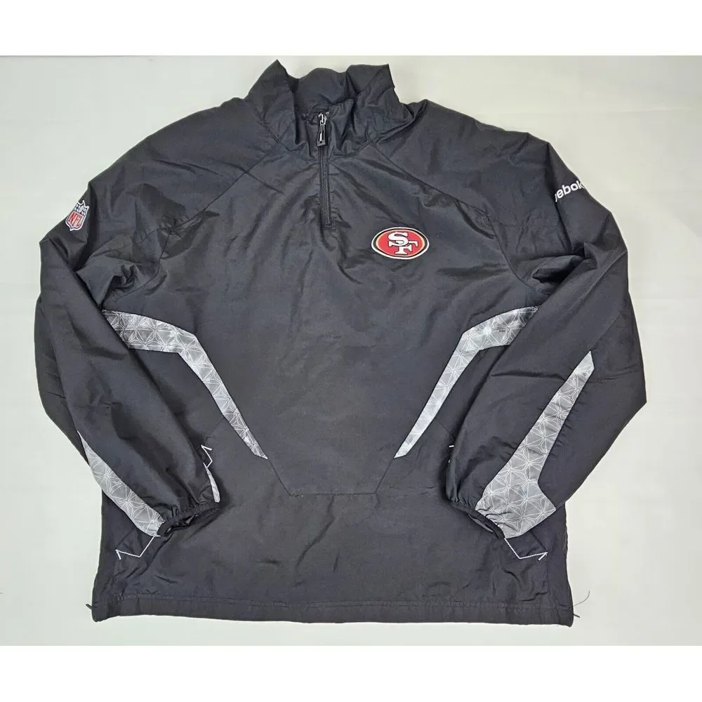 Reebok San Francisco 49ers Jacket Mens XL. VTG‎ 2000 Coach Issued Jim Harbaugh